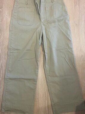 Bagatelle Olive Green Wide-Leg Chinos